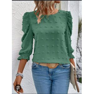 SHEIN Women's long sleeve official top- GREEN