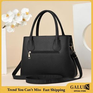 GALUIN Large capacity women's PU crossbody shoulder bag with zippered pocket