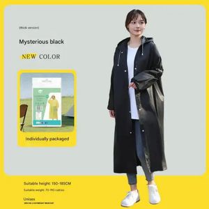 Durable High Quality Yellow Polyester Raincoat with Adjustable Hood and Cuffs