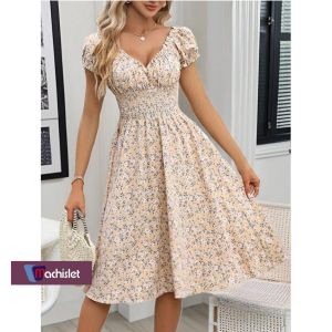 Machislet High-quality floral casual dress and evening dress