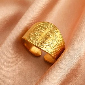 Vintage wide-band open ring, versatile stackable multi-layer striped ring