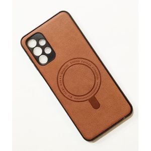 Samsung Galaxy A 13 4G leather Back Cover Case Color Black/Brown 