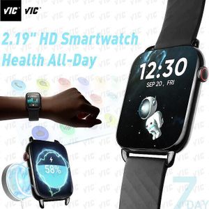 VIC 4+32GB Smart Watch BT Call 2.19" Full Touch Sport Heart Rate Health Monitor