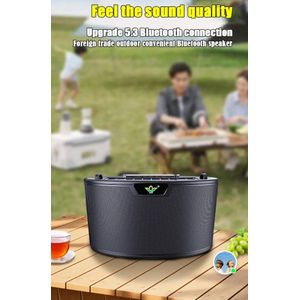 AD 2 in 1 Portable Solar  Sound Box Bluetooth Player - Multicolour