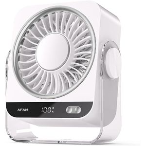 Smart  Desk Fan with AI Semiconductor Ice Cooling, 9000 RPM  Table and Wall Mount 