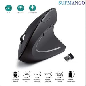 Mouse Vertical Mouse Ergonomic 2.4GHz Wireless Optical Mice 3 Adjustable DPI 800/1200/1600