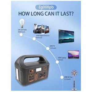 300w Multi-Function Portable Power Station With Solar Panel