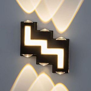 LED Wall Light, Outdoor Lighting, Garden Decorative Lighting, Porch Lighting - Black