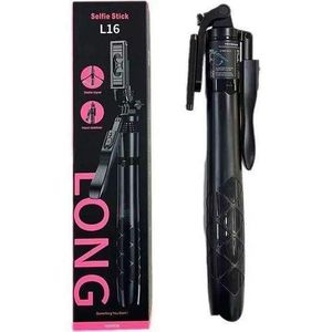 L16 Wireless Bluetooth Selfie Stick Tripod with Remote Control- Black