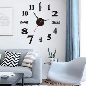 Clock House 3D Wall Clock – Modern DIY Wall Clock for Living Room, Bedroom & Office-black/gold color