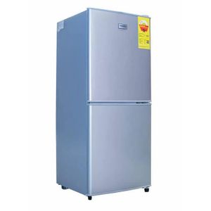 Nasco 106L Double Door Bottom Freezer Refrigerator (NASD2-10FL) - Silver