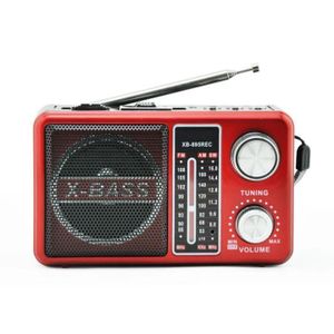 AD Portable Mini Radio, Bluetooth , Torch Player - Multicolours