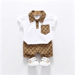 0-5 year old boy T-shirt/polo shirt short sleeved shorts set