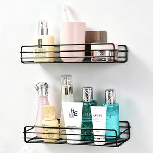 2 pots of Wall-mounted bathroom shelves, kitchen storage racks, bat...