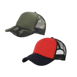 2pcs Unisex Two - Tone Camo and Navy / Red and Black