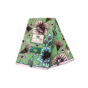 Vlisco Premium Quality Holland Super African Wax Print Fabric - Multicolor (6 yards)