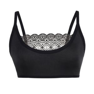 Women Bra Tank Sexy Cage Hollow Tops Elastic Lace Bustier Out