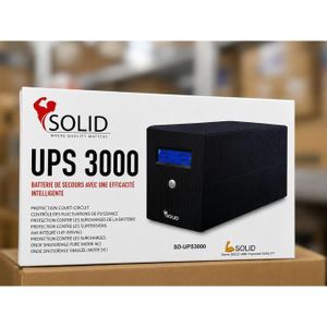 Solid 3000VA Uninterrupted Power Supply (UPS) - Black