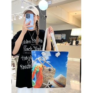 Fashion Ladies Tote Handbag - Multicolor