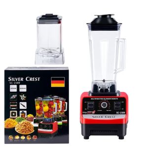 SILVER CREST 2.5L - 2 in 1 Professional Durable Heavy Duty Commercial  Blender -  Black/Red