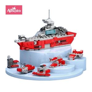 Arsuxeo Children's Building Block Airplan Carrier Kids Toys
