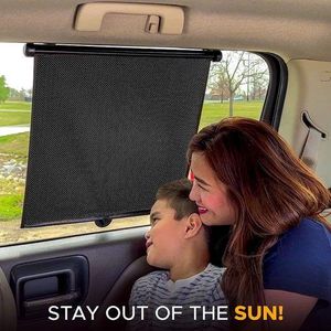 2pcs Car Side Window Sunshades, Retractable Sunshades for Children
