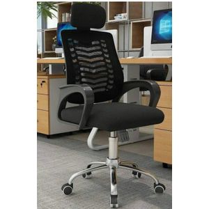 Office Chair With Head Rest - Black