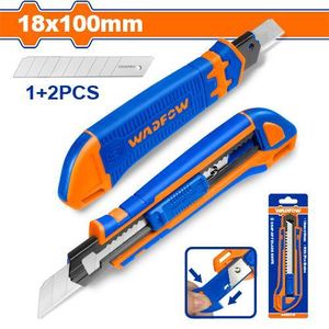 WADFOW WSK8618 Snap-off Blade Knife - Blue/Orange/Silver