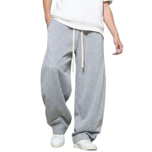 ZARSYN Men's Baggy  Joggers - Stylish Hip Hop Wide Leg Trousers - Multi-Pocket Streetwear Joggers - Loose Fit Casual Long Pants-Grey