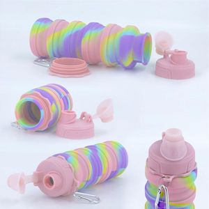 500ML Foldable Portable Sports Water Bottle