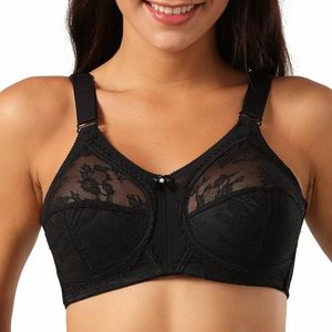 Women's Sexy Lace Bra Plus Size 36-48 C D DD E F Minimizer Bra