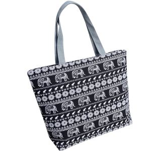 Summer Women Beach Shoulder Bag Hobo Canvas Shopping Tote Floral Big Bag