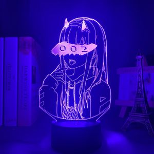 Anime Darling In The Franxx Lamp, Zero Two 02 Night Lights Figures