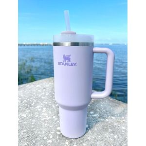 Stanley Black & Decker Premium Stanley Tumbler Set 40oz – Original Base Insulated Stainless Steel Cup with Accessories (Straw, Lid & Handle)