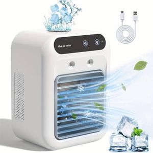 Portable USB Desktop Fan - Rechargeable 1800mAh Battery, Multi-Color, Ideal for Home & Office Cooling