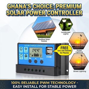 WEJESS 30A 2USB Intelligent Regulator Solar Charge Controller/Solar Panel Battery Controller