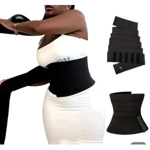 AD Heavy Duty Plus SizeBody Shaper Tummy Wrap For Ladies - Black 