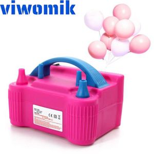viwomik Dual Nozzle High-Speed Electric Balloon Pump , Portable Air Blower for Party Decoration