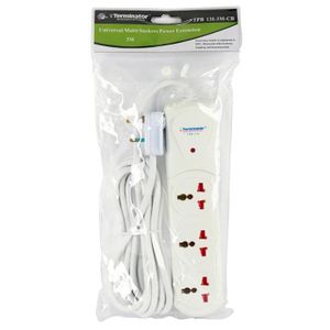 TERMINATOR  Universal Multi Sockets Power Extension 3M - TPB 131-3M-CB