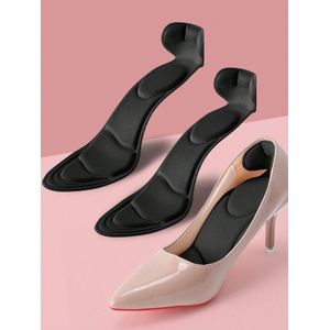 ShebSheb Women’s Heel Insoles, Sponge Shoe Pads with Heel Grips, Soft Heel Cushions for Loose Shoes, Comfortable Insoles for Foot Pain Relief