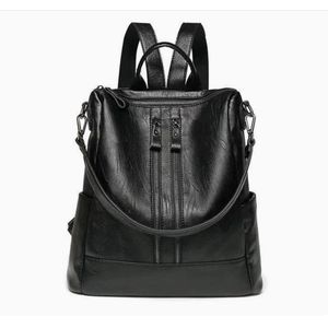 Women Soft Leather Backpack Large Capacity Shoulder Bags
