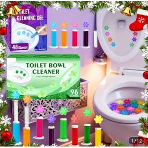 AD 4pcs Toilet Bowl Cleaning Gel Fregrance - Multicolor 