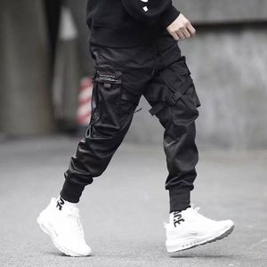 Black Cargo Pants Women Streetwear Harajuku Gothic High Waist