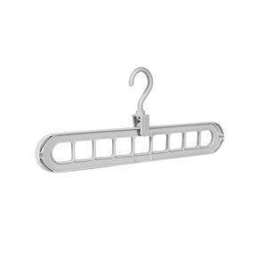 ShebSheb 9-Hole Multifunctional Magic Hanger, Space-Saving Closet Organizer, 360° Rotatable Hook, Foldable Clothes Hanger for Home & Dorm