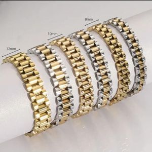 Bracelets 1 piece Stainless Steel Watch Band Bracelet – Elegant Adjustable Wrist Accessory for Women