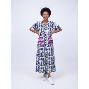 African multi coloured long dress-L/3XL