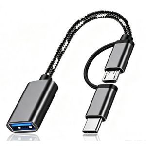 Otg Two In One OTG TYPE C Plug & Play + Micro For Android Phones