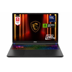Msi Vector 16 HX AI A2XWIG-050US (2025) – Intel® Core™ Ultra 9 275HX, 16GB DDR5, 1TB SSD, RTX™ 5080 16GB GDDR7, 16" QHD+ 240Hz IPS, Windows 11 Home – Cosmos Gray