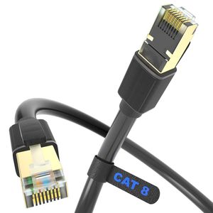 TodyJeyHo Cat 8 Ethernet Cable 1.5M, High-speed Network Cable 40Gbps 2000MHz, RJ-45 connector
