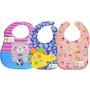 A Bonne 6pcs Waterproof Baby Bib - Multicolours 